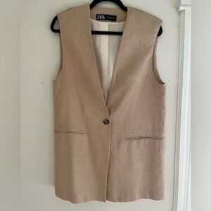 ZARA linen vest. Medium